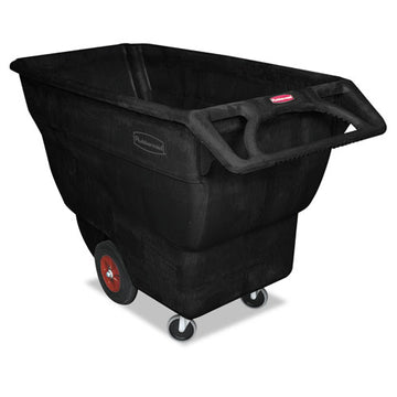Rubbermaid® Commercial Structural Foam Tilt Truck, Rectangular, 1,000 Lb Capacity, Black freeshipping - TVN Wholesale